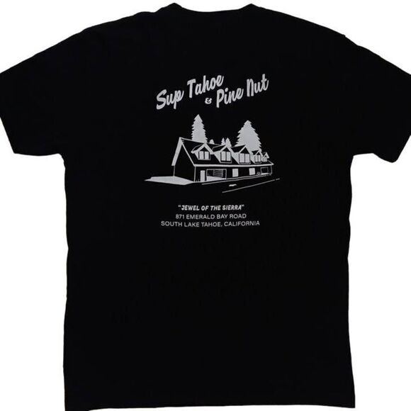 Sup Tahoe & Pine Nut Tshirt South Lake Tahoe Brand Next Level Size Medium Men - Picture 4 of 7